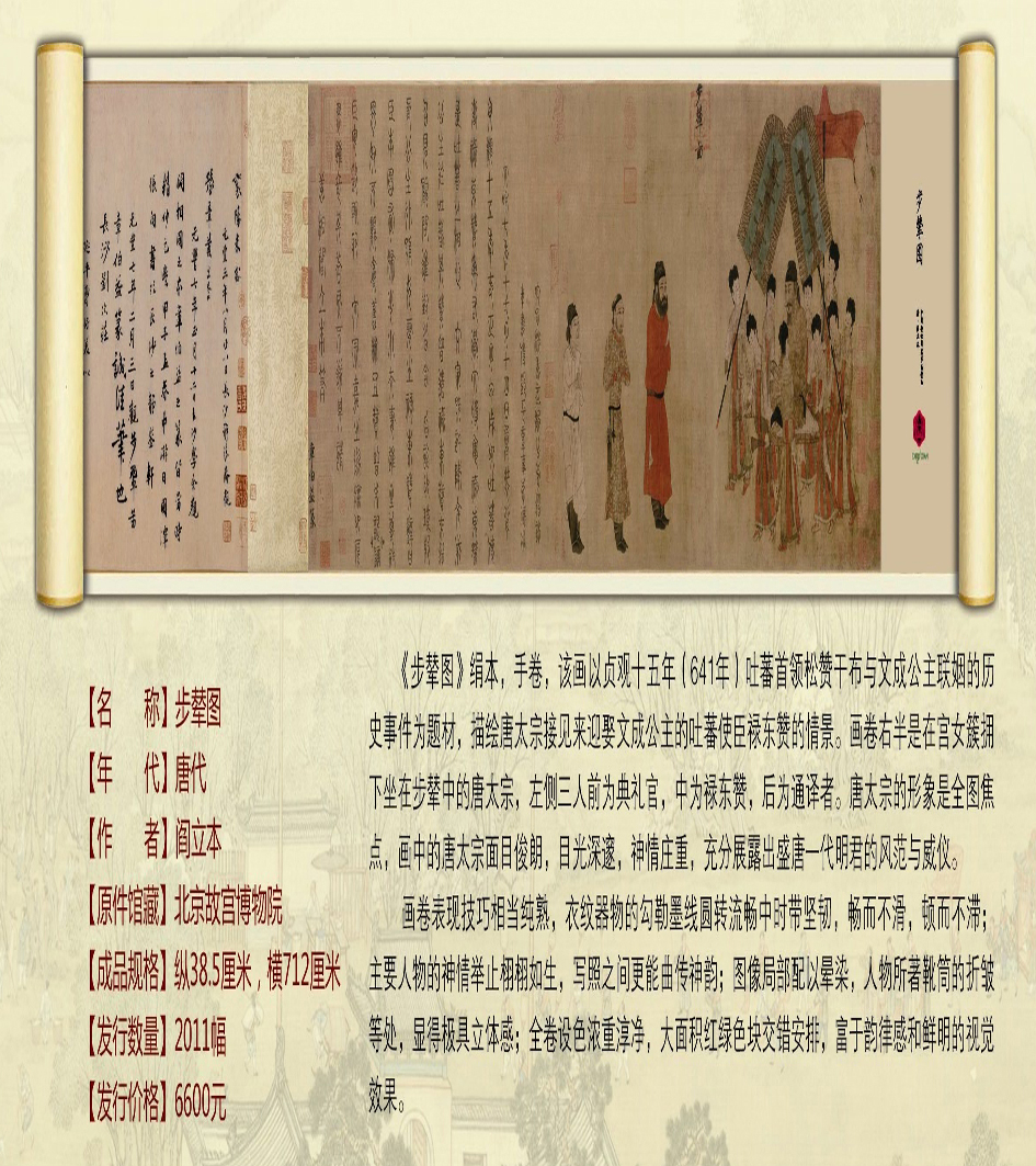 中国传世国宝书画精品—步辇图